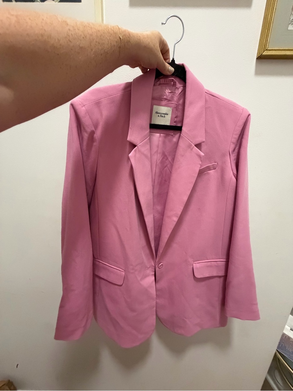 Abercrombie & Fitch Pink Single-Button Women's Blazer